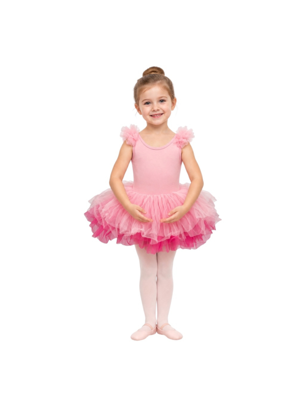 Girls Pink Ombré Ballet Tutu Leotard Size 100 US 4T Dance Costume
